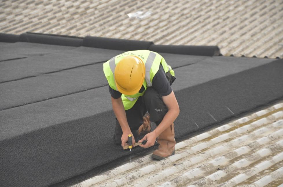 Stitching the Silent Roof Material Together